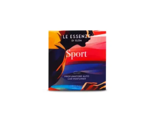 autoparfum sport Le Essenze di Elda Sport autogeurtje verpakking
