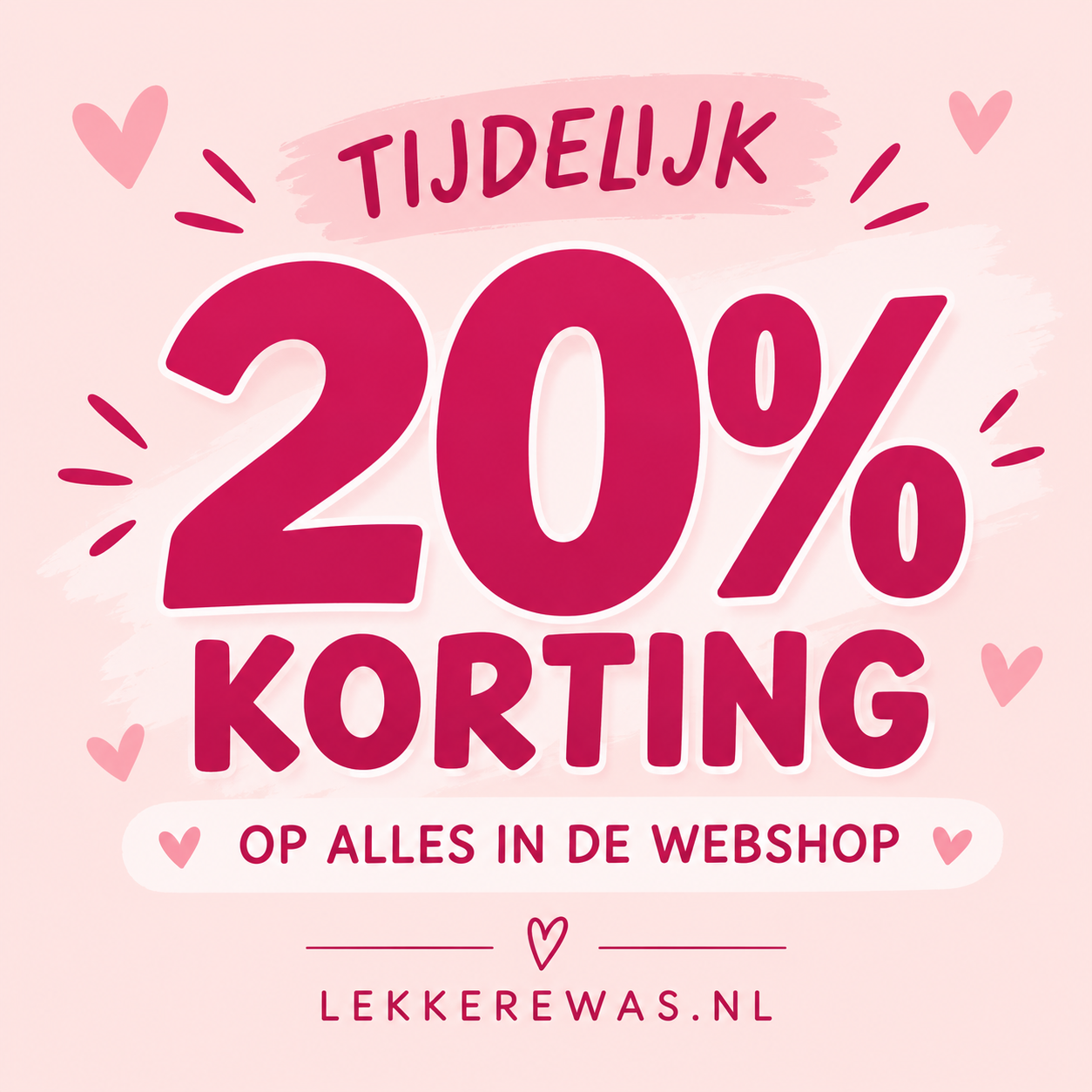 tijdelijke 20% korting