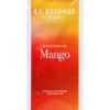 Mango-geur wasparfum verpakking, oranje-geel design.